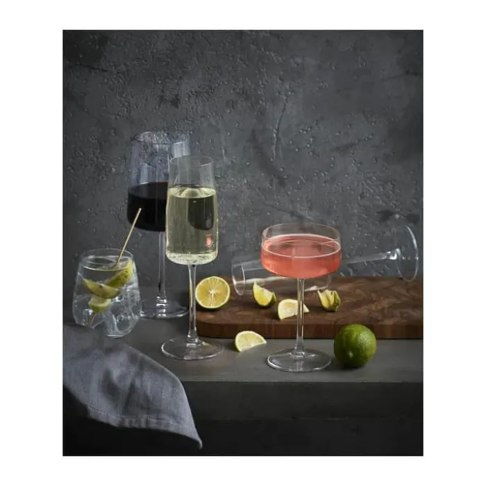 Lyngby Glas Zero Rødvinsglas - 4 stk. 54 cl - Krystalglas - Klar