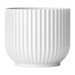 Lyngby Porcelæn Flowerpot Urtepotteskjuler H 13 cm - Porcelæn - Hvid