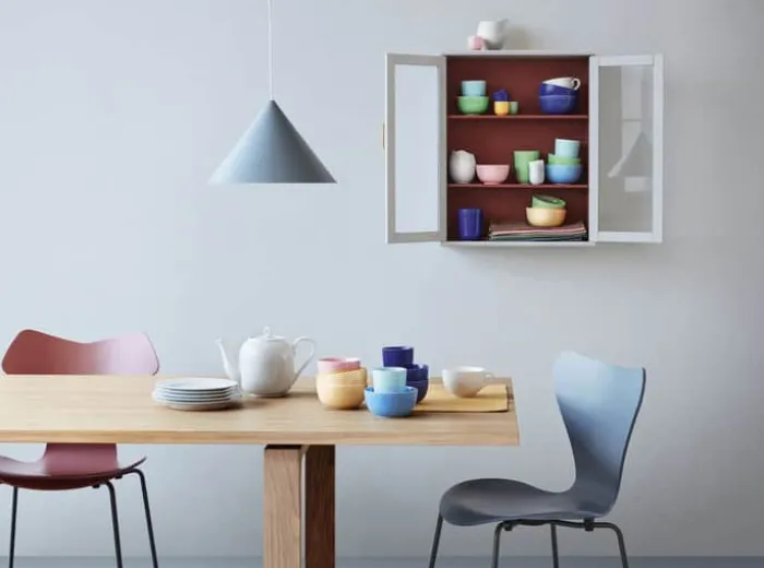 Lyngby Porcelæn Rhombe Color Krus 33 cl - Porcelæn - Turkis