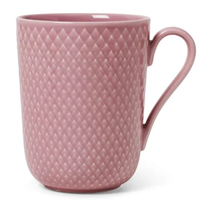 Lyngby Porcelæn Rhombe Color Krus m. hank 33 cl - Porcelæn - Rosa