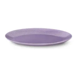 Lyngby Porcelæn Rhombe Color Serveringsfad B 26,5 x L 35 cm - Porcelæn - Lys lilla