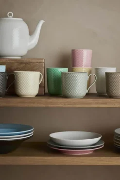 Lyngby Porcelæn Rhombe Earth Krus m. hank 39 cl - Porcelæn - Marble