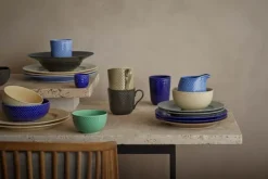 Lyngby Porcelæn Rhombe Earth Middagstallerken Ø 27 cm - Porcelæn - Marble