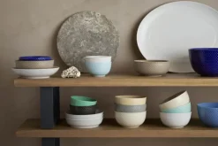 Lyngby Porcelæn Rhombe Earth Skål Ø 11 cm - Porcelæn - Slate