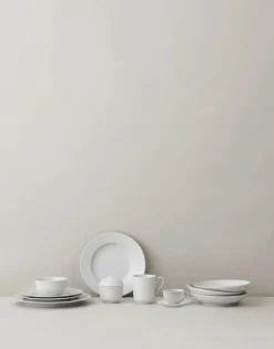 Lyngby Porcelæn Rhombe Krus - 2 stk. 33 cl - Porcelæn - Hvid