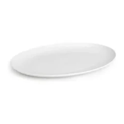 Lyngby Porcelæn Rhombe Serveringsfad B 42 x L 32 cm - Porcelæn - Hvid