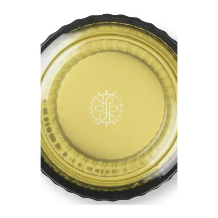 Lyngby Porcelæn Vase H 20,5 cm - Mundblæst glas - Olivengrøn