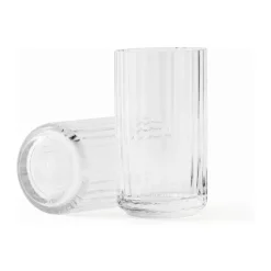 Lyngby Porcelæn Vase H 38 cm - Mundblæst glas - Klar