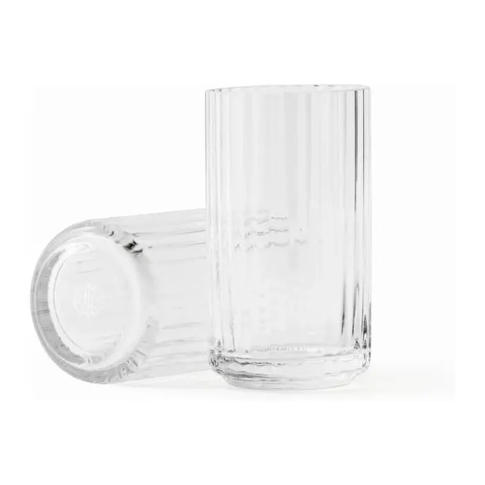 Lyngby Porcelæn Vase H 38 cm - Mundblæst glas - Klar