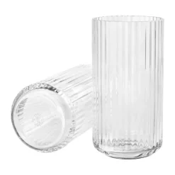 Lyngby Porcelæn Vase H 20 cm - Mundblæst glas - Klar