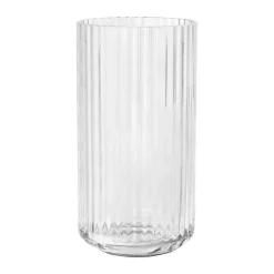 Lyngby Porcelæn Vase H 20 cm - Mundblæst glas - Klar