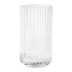 Lyngby Porcelæn Vase H 15 cm - Mundblæst glas - Klar