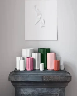 Lyngby Porcelæn Vase H 25 cm - Porcelæn - Rosa