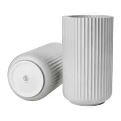Lyngby Porcelæn Vase H 25 cm - Porcelæn - Grå