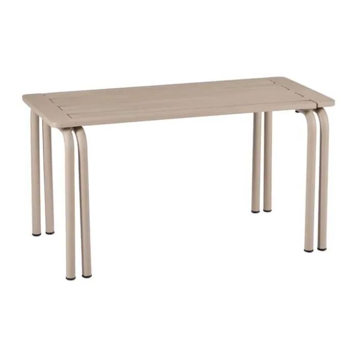 Mandalay Ivy Bænk H 42 x L 81-103 cm - Rustfrit stål - Taupe