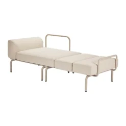 Mandalay Ivy Loungestol B 74 x L 119-186 cm - Rustfrit stål - Taupe