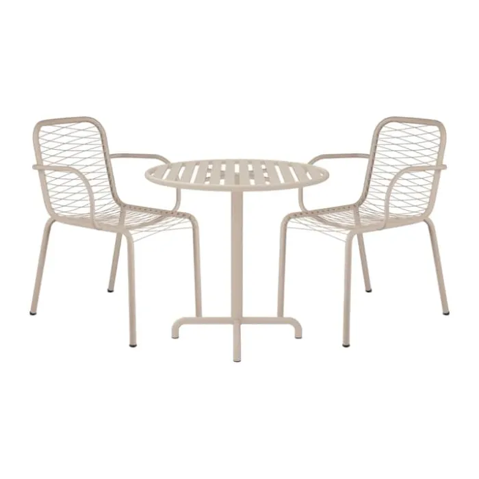 Mandalay Ivy Wire Cafésæt - 3 dele Rustfrit stål - Taupe