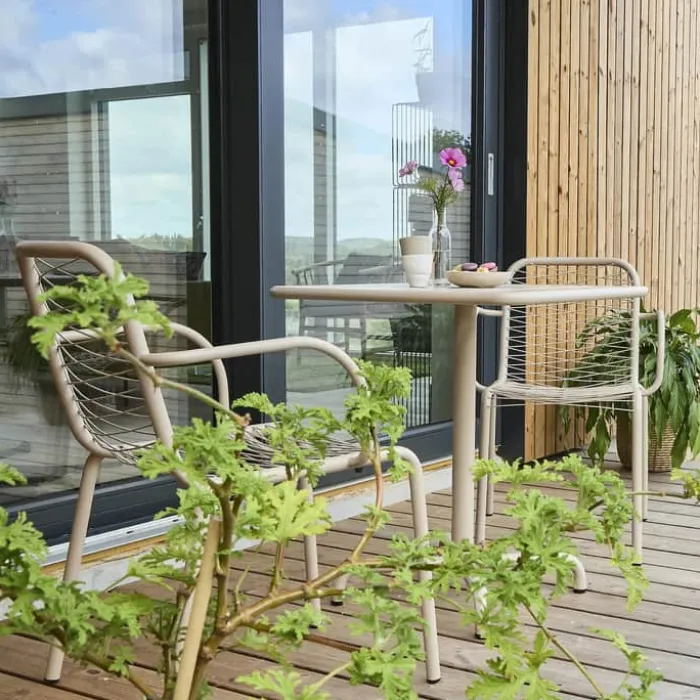 Mandalay Ivy Wire Cafésæt - 3 dele Rustfrit stål - Taupe