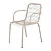 Mandalay Ivy wire Havestol H 80 x B 51 x L 41 cm - Rustfrit stål - Taupe