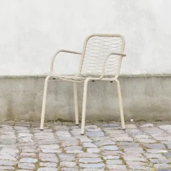 Mandalay Ivy wire Havestol H 80 x B 51 x L 41 cm - Rustfrit stål - Taupe