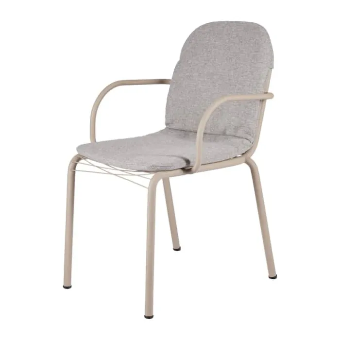 Mandalay Ivy wire Havestol H 80 x B 51 x L 41 cm - Rustfrit stål - Taupe