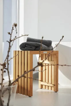 Mandalay Langelinie Skammel uden hylde H 44,5 x B 39 x L 28 cm - Teaktræ