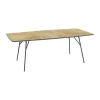 Mandalay Marguerit Havebord H 72 x B 95 x L 200 cm - Aluminium/teaktræ - Antracit
