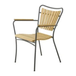 Mandalay Marguerit Havestol H 83/44,5 x D 41 x B 60 cm - Aluminium/teaktræ - Antracit/Teak