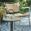 Mandalay Marguerit Loungesæt - 3 dele Aluminium/teaktræ - Olivengrøn/Teak