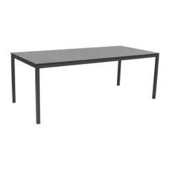 Mandalay Pure Havebord H 72 x B 90,3 x L 197 cm - Kompaktlaminat/aluminium - Antracit