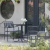 Mandalay Pure & Verona Cafésæt - 3 dele H 72 x B 67 x L 67 cm - Laminat/aluminium - Antracit