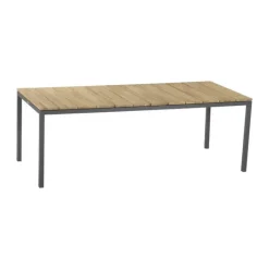 Mandalay Toscana & Siena Havemøbelsæt - 7 dele Teaktræ/aluminium/SunLoom - Antracit
