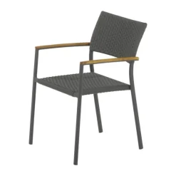 Mandalay Toscana & Siena Havemøbelsæt - 7 dele Teaktræ/aluminium/SunLoom - Antracit