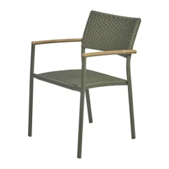 Mandalay Toscana & Siena Havemøbelsæt - 5 dele Teaktræ/aluminium/SunLoom - Olivengrøn