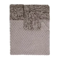 Marc O'Polo Maiku Plaid B 130 x L 170 cm - Uld/bomuld - Aubergine