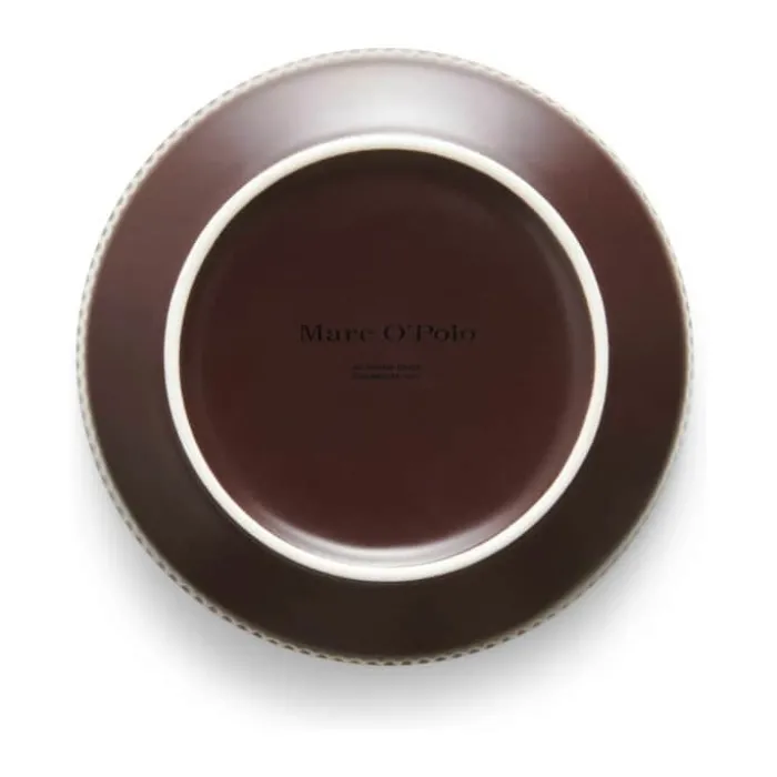 Marc O'Polo Moments Dyb Tallerken Ø 21,5 cm - Porcelæn - Earth brown