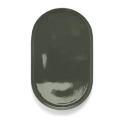 Marc O'Polo Moments Serveringsfad B 24,5 x L 40 cm - Porcelæn - Olive green