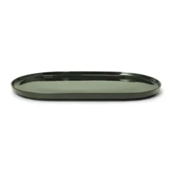 Marc O'Polo Moments Serveringsfad B 24,5 x L 40 cm - Porcelæn - Olive green