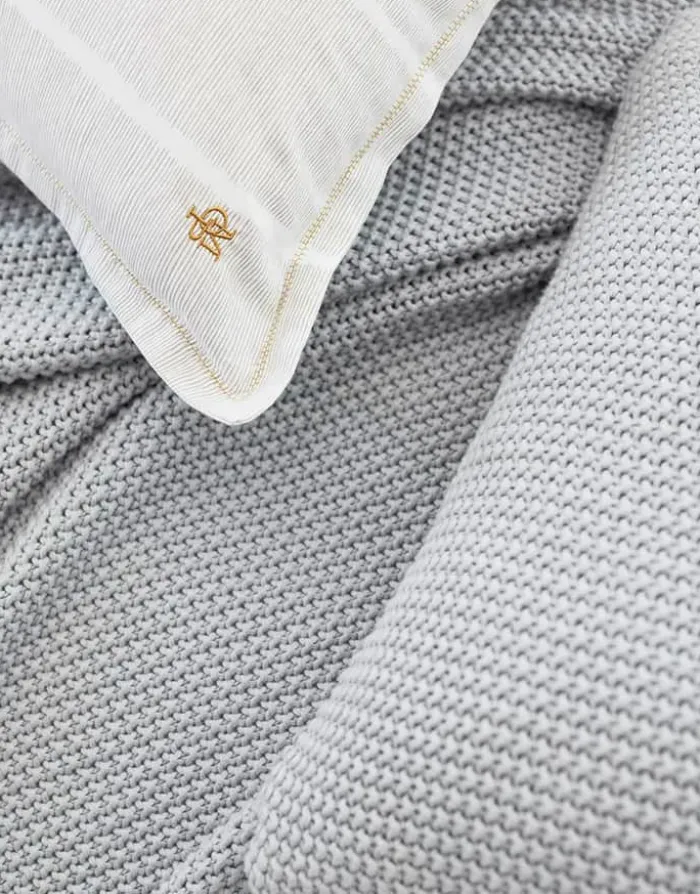 Marc O'Polo Nordic Knite Pude B 30 x L 60 cm - Bomuld - Silver