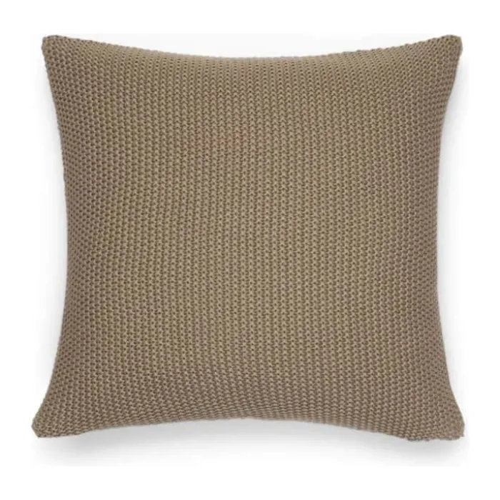 Marc O'Polo Nordic Knit Pyntepude B 50 x L 50 cm - Økologisk bomuld - Brun