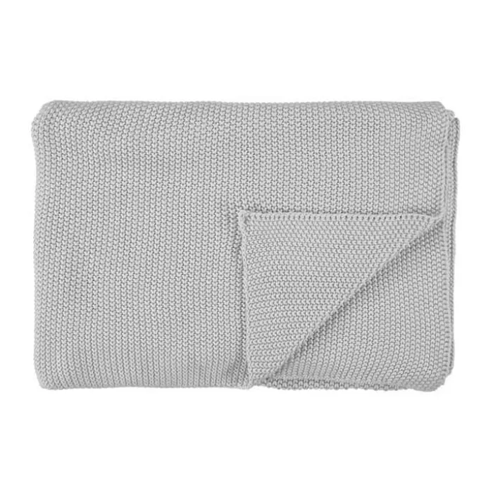 Marc O'Polo Nordic Plaid B 130 x L 170 cm - Bomuld - Silver