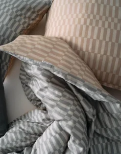 Marc O'Polo Sillia Sengetøj B 140 x L 220 cm - Bomuldssatin - Neutral grå