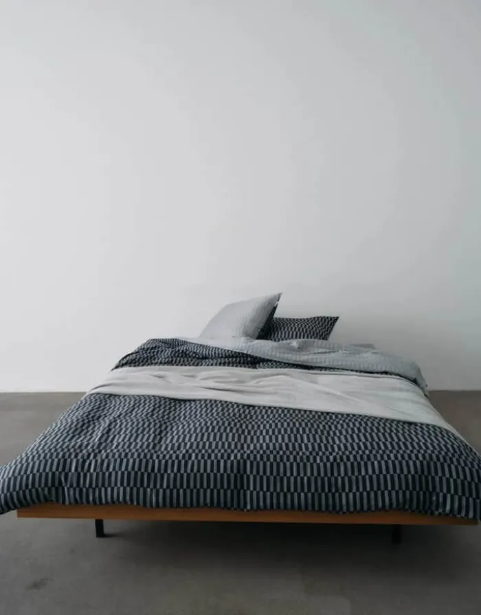 Marc O'Polo Sillia Sengetøj B 140 x L 220 cm - Bomuldssatin - Mørk marineblå