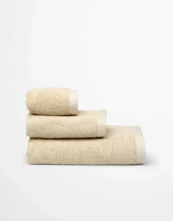 Marc O'Polo Timeless Melange Vaskeklud B 16 x L 22 cm - Økologisk bomuld - Sand