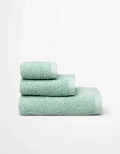 Marc O'Polo Timeless Melange Vaskeklud B 16 x L 22 cm - Økologisk bomuld - Lyseblå