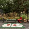 Marimekko by Brink & Campman Unikko Udendørsgulvtæppe B 160 x L 230 cm - Genanvendt PET - Grøn