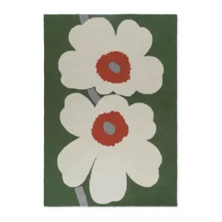 Marimekko by Brink & Campman Unikko Udendørsgulvtæppe B 160 x L 230 cm - Genanvendt PET - Grøn