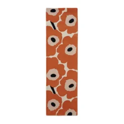 Marimekko by Brink & Campman Unikko Tæppeløber B 70 x L 245 cm - Uld - Orange rød
