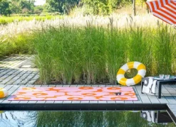 Marimekko by Brink & Campman Unikko Udendørsgulvtæppe B 250 x L 350 cm - Genanvendt PET - Lyserød/orange