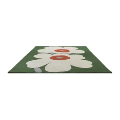 Marimekko by Brink & Campman Unikko Udendørsgulvtæppe B 200 x L 280 cm - Genanvendt PET - Grøn